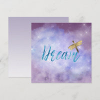 Purple Aqua Dream Dragonfly
