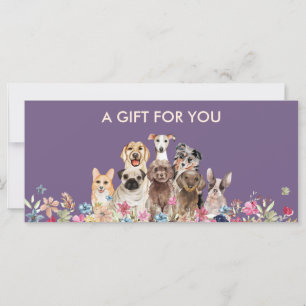 Carte Purple Dog toilettage boutique animal de compagnie