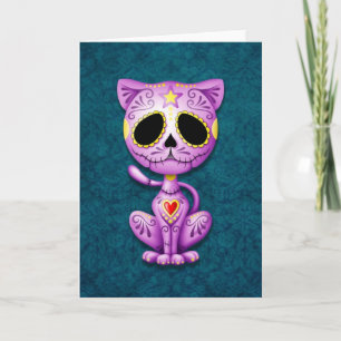 Carte Purple et bleu Zombie sucre Kitten