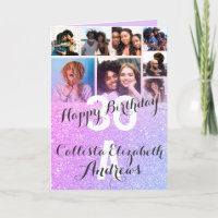 Purple Lilac Parties scintillant photo Collage Joy