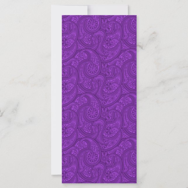 Carte Purple Paisley (Devant)