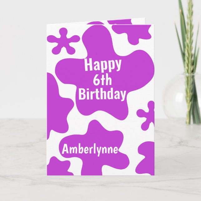 Carte Purple Slime 6e anniversaire (Devant)