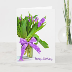 Carte purthday tulip