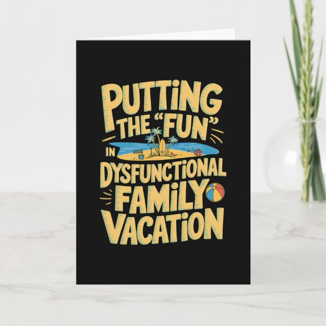 Carte Putting The Fun In Dysfunctional Vacation 1  (Devant)