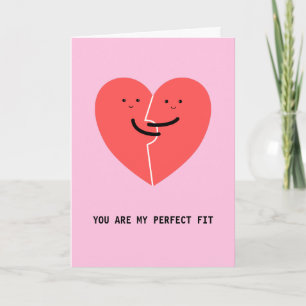 Carte Puzzle Coeur d'amour Parfait Convient Valentine Am