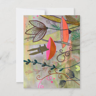 Carte puzzle de jardin heureux
