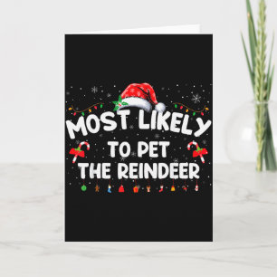 Carte Pyjamas de Noël de famille les plus susceptibles d