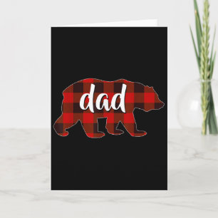 Carte Pyjamas Papa de carreaux rouges Buffalo pour famil