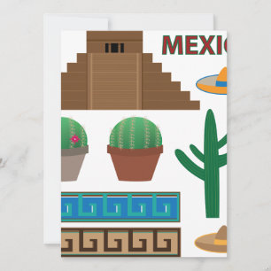 Carte pyramide mexicaine