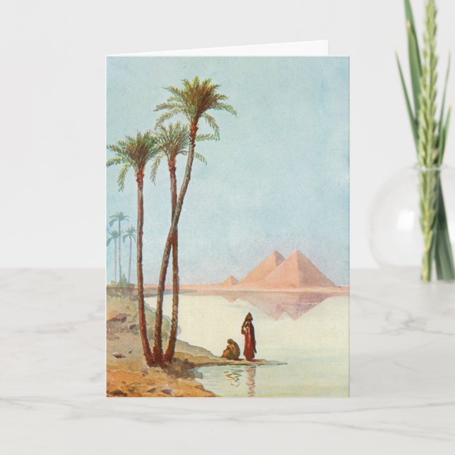 Carte Pyramides égyptiennes Félicitations Égypte (Devant)