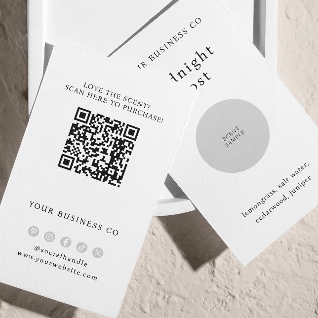 Carte QR blanche Tester Tester Tester Sparme (Créateur téléchargé)