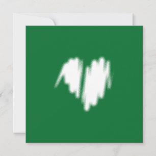 Carte Qr Code Graffiti de coeur blanc pulvérisé