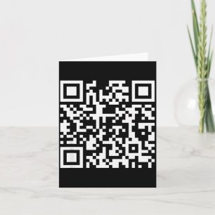 Carte Qr drôle N'aie pas un sale caractère Code Citation