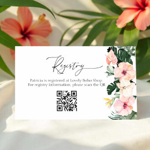Carte QR du registre des cadeaux de Fêtes des mari