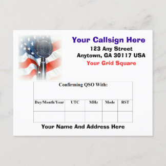 Carte QSL radio amateur