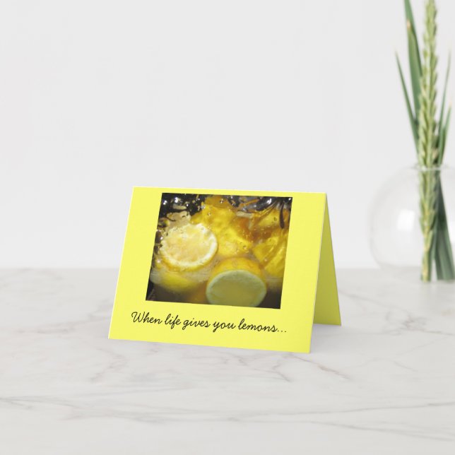 Carte Quand la vie te donne des citrons... (Devant)