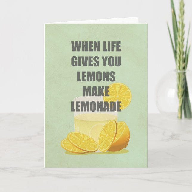 Carte Quand la vie vous donne des citrons, faites des ci (Devant)