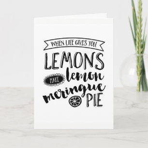 Carte Quand la vie vous donne des citrons inspirant cart