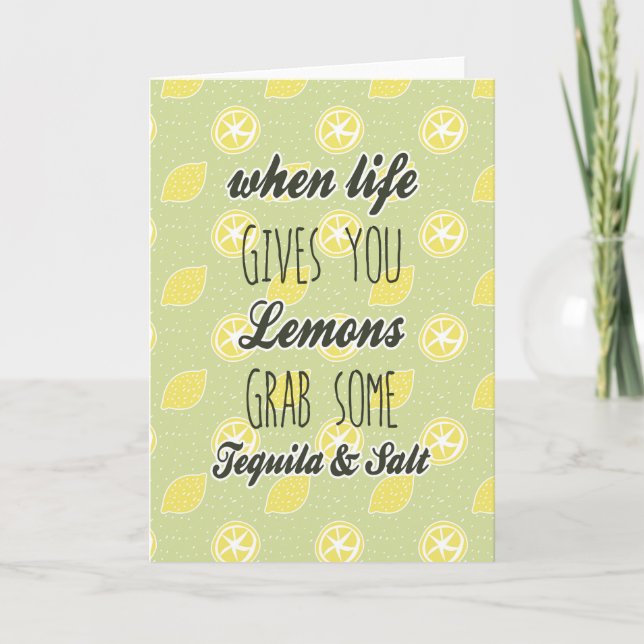 Carte Quand la vie vous donne les citrons citent (Devant)