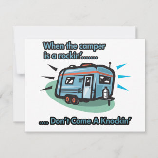 Carte Quand le camping-car est un rocher'