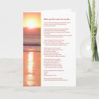 Carte Quand tu es entré dans ma vie...Romance