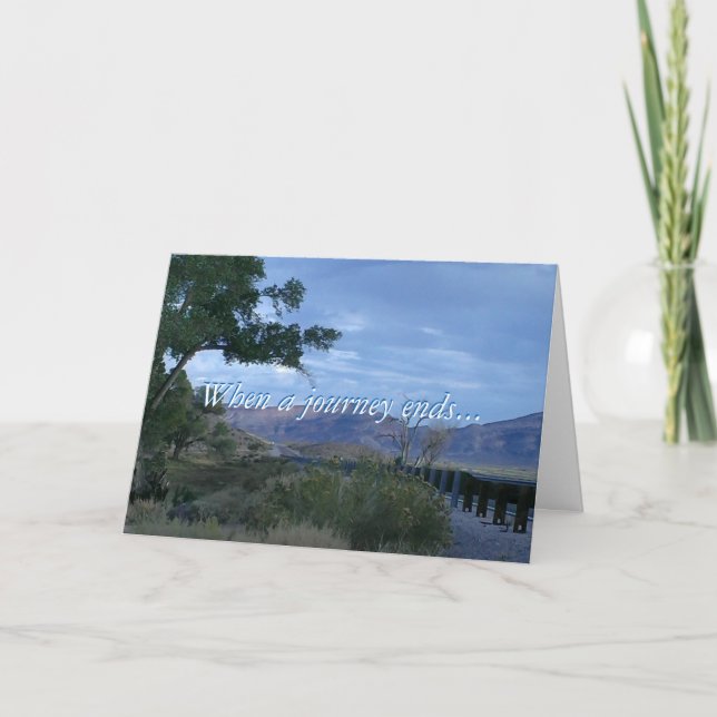 Carte Quand un voyage se termine (Devant)