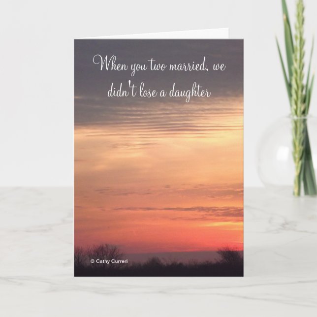 Carte Quand vous vous êtes mariés, Anniversaire Card (Devant)