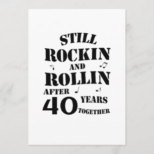 Carte quarantième anniversaire - 40 ans de couples