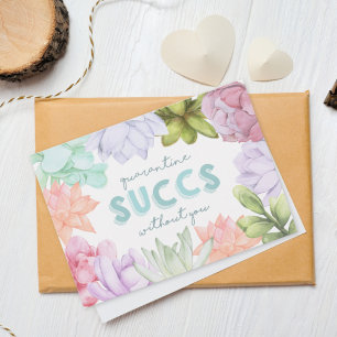 Carte Quarantine Sucre sans vous Drôle Miss You