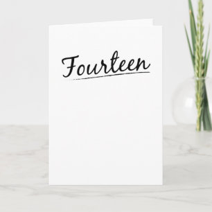Carte Quatorze Adolescents 14 Anniversaire 14 ans