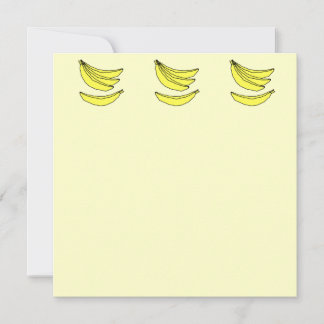 Carte Quatre Bananes Jaunes.