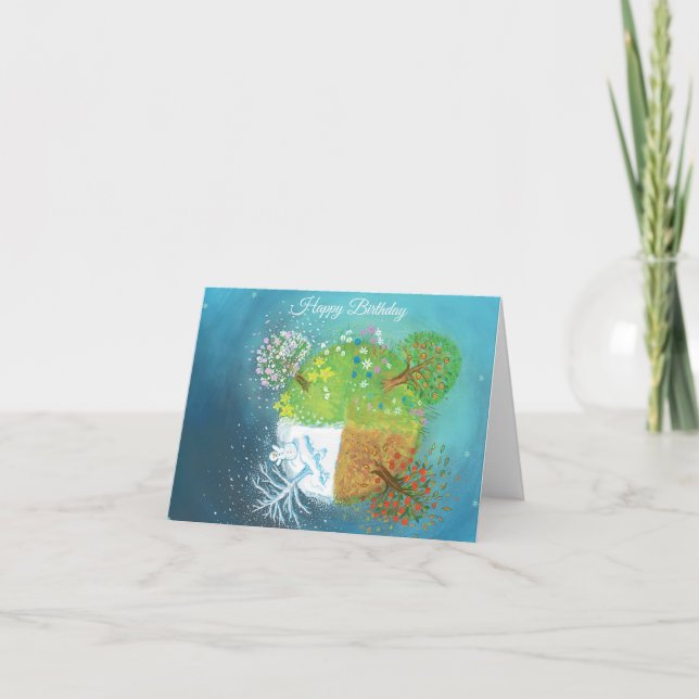 Carte Quatre saisons sur Terre Anniversaire (Devant)