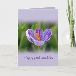 Carte quatre-vingt-dix-septième Anniversaire, religieux,