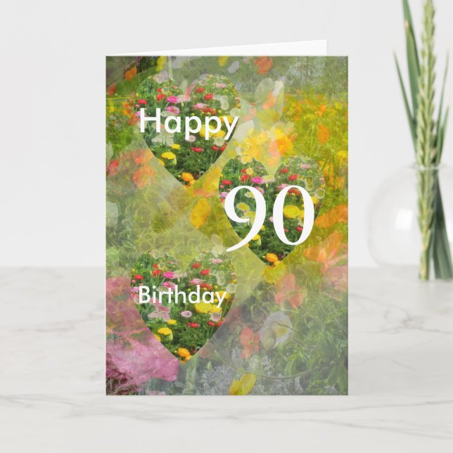 Carte quatre-vingt-dixième Anniversaire (Devant)