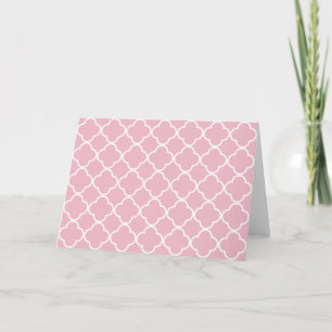 Carte Quatrefoil rose, Latticework, Trellis marocain