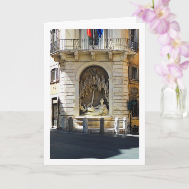 Carte Quattro Fontane, La Déesse Junon, Rome, Italie (Orchidée)