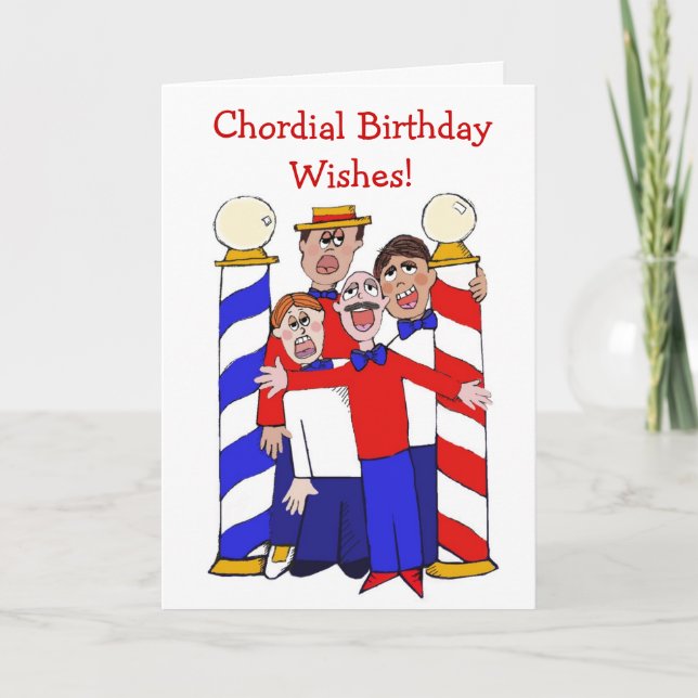 Carte Quatuor Chordial Anniversaire Voeux (Devant)