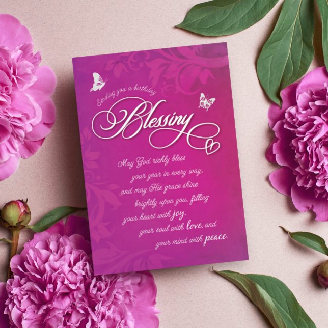 Carte Que Dieu bénisse Richement votre année dans tous l (Créateur téléchargé)