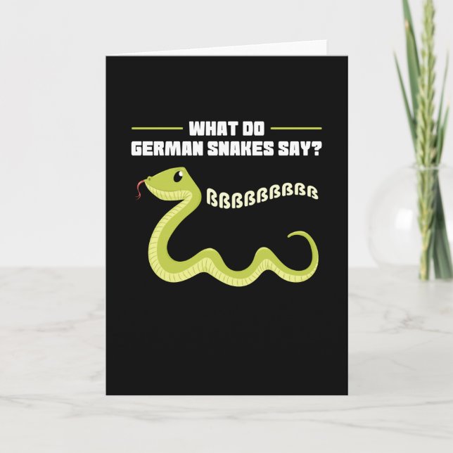 Carte Que disent les serpents allemands (Devant)