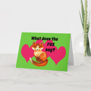 Carte Que dit le Fox vêtements et cadeaux
