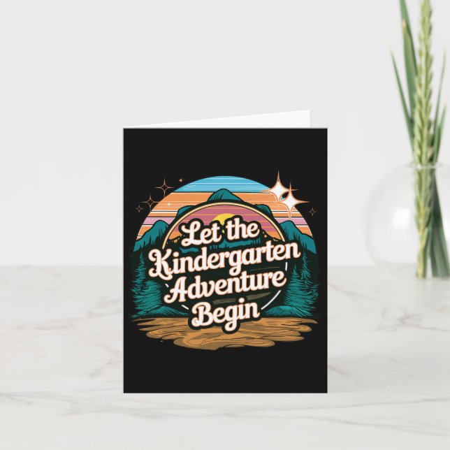 Carte Que l'aventure de la maternelle commence 1er jour  (Devant)