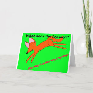 Carte Que le renard fait-il disent-ils ?