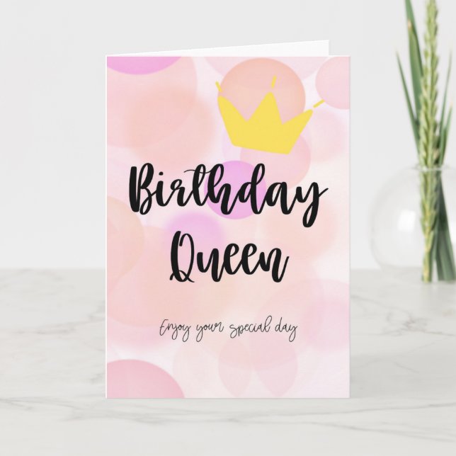 Carte Queen Anniversaire (Devant)