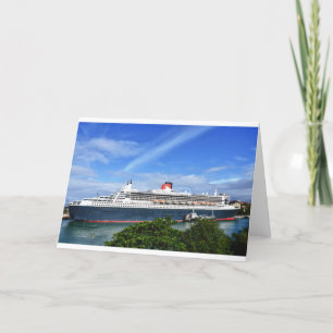 Carte Queen Mary 2 Cruise Ship