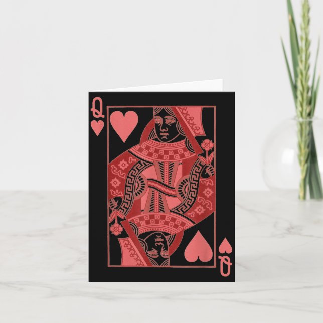 Carte Queen Of Hearts Valentines Day Cool V-day Couple M (Devant)