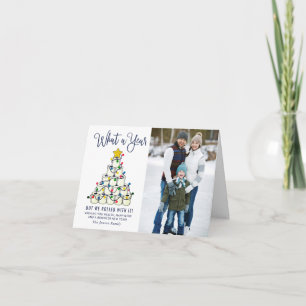 Carte Quelle année Noël 2 Photo Grey