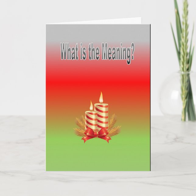 Carte Quelle est la signification ? (Devant)