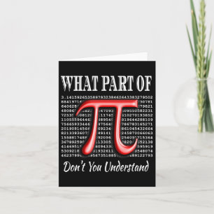 Carte Quelle partie de Don't you Understanding Gift Math