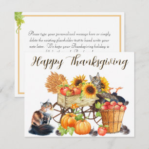 Carte Quelle Turquie ? Chats Innocents, Bon thanksgiving