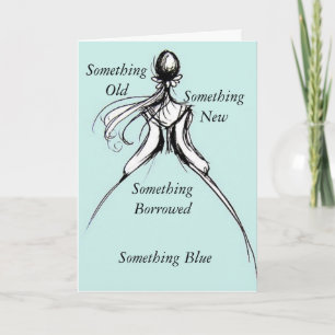 Carte Quelque chose bleue